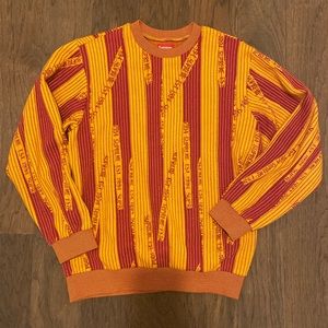 Authentic SUPREME jacquard crewneck pullover / size SMALL